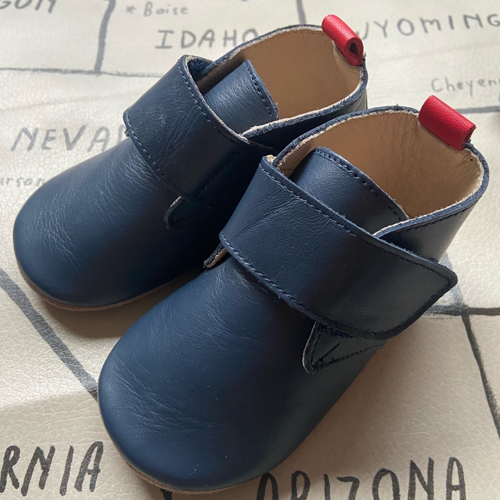Baby Boden leather booties NWOT